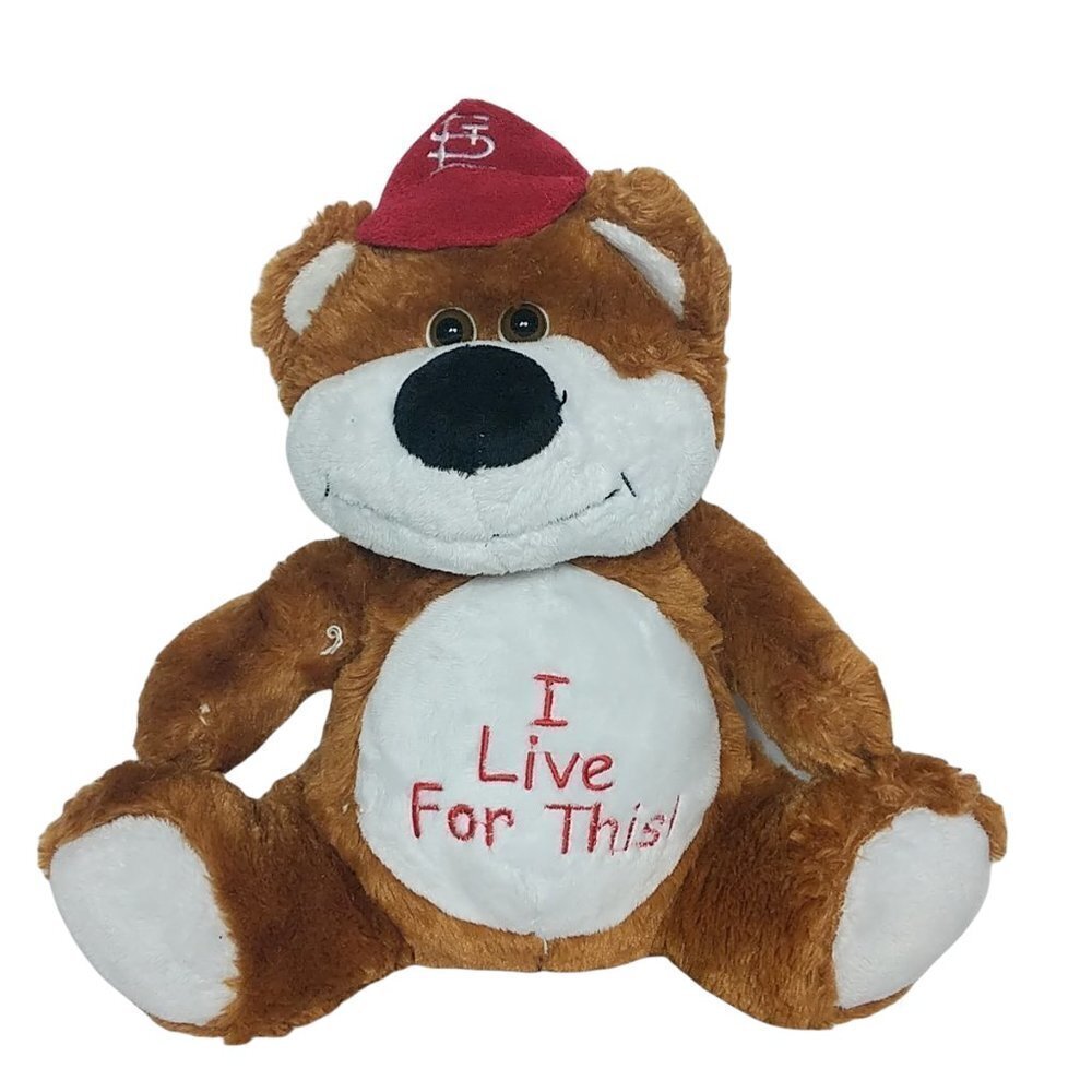 Fiesta St Louis Cardinals MLB Baseball Bear Plush 13"